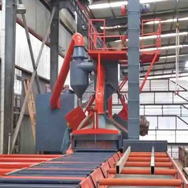 Aluminium Extrusion Profile Shot Sand Blasting Machine